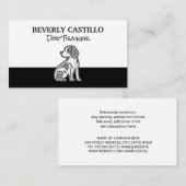 Zittende kleine hond | Dierenbescherming Visitekaartje (Voorkant / Achterkant)