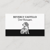 Zittende kleine hond | Dierenbescherming Visitekaartje (Voorkant)