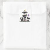 Zittende Koe - Stickers (Tas)