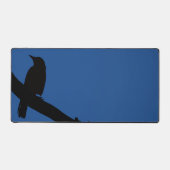 Zittende Kraai, blauw Bureaumat (Voorkant)