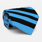 Zittende Kraai, blauw Stropdas (Opgerold)