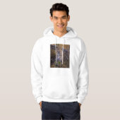Zittende luipaard, Botswana, Afrika Hoodie (Voorkant volledig)
