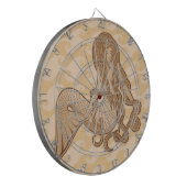 Zittende Meermin Dartbord (Voorkant Links)