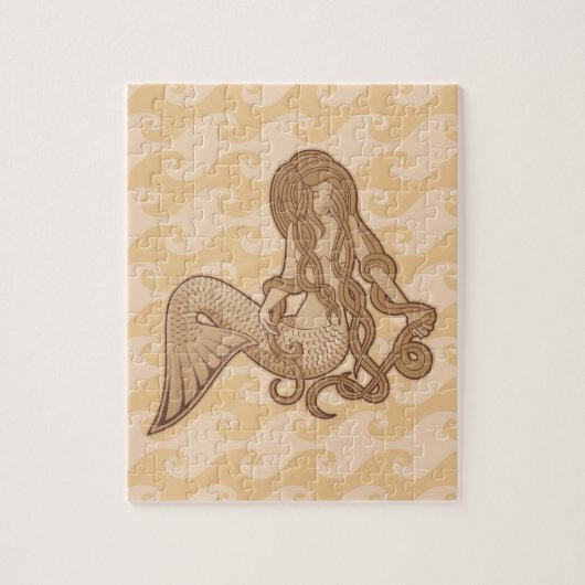 Zittende Meermin Legpuzzel (Verticaal)