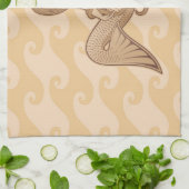 Zittende Meermin Theedoek (Gevouwen)