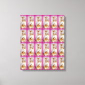 zittende mermaids lavender omwikkeld canvas (Voorkant)
