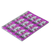 zittende mermaids paars notitieboek (Linkerzijde)