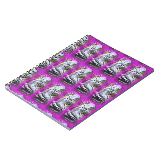 zittende mermaids paars notitieboek (Linkerzijde)