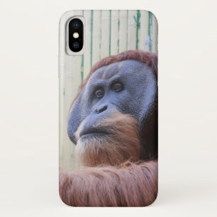Zittende Orang-oetan... iPhone X Hoesje