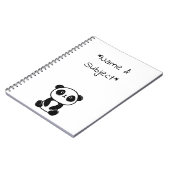Zittende Pandabeer Notitieboek (Linkerzijde)