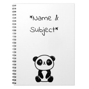 Zittende Pandabeer Notitieboek