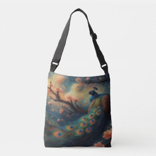 Zittende Pauw  Crossbody Tas