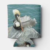 Zittende pelikaan blikjeskoeler (Achterkant)