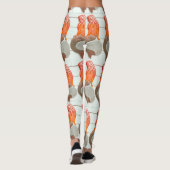 zittende roodharige zeemeermin leggings (Achterkant)