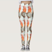 zittende roodharige zeemeermin leggings (Voorkant)