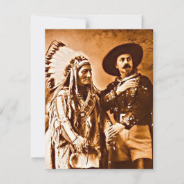 Zittende Stier Buffalo Bill en Wild West Show 1885