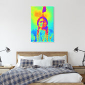 Zittende Stier Canvas Afdruk (Insitu (Slaapkamer))