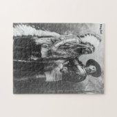 Zittende Stier Legpuzzel (Horizontaal)
