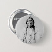 Zittende Stier Ronde Button 5,7 Cm (Voorkant /achterkant)