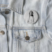 Zittende Stier Ronde Button 5,7 Cm (In situ)