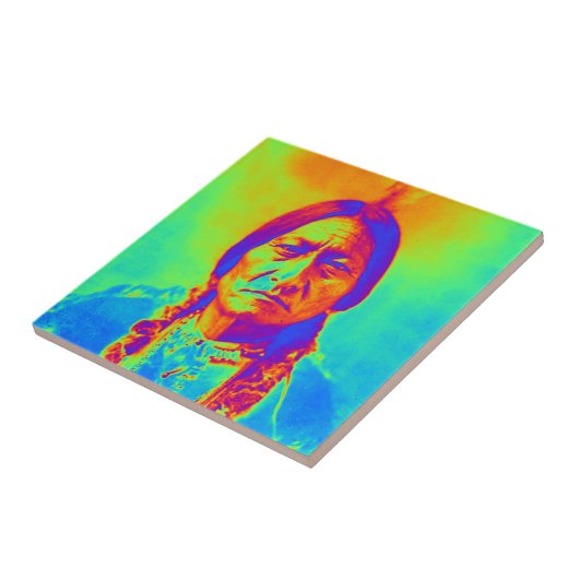 Zittende Stier Tegeltje (Zijkant)