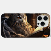 Zittende uil die een boek leest Case-Mate iPhone case (Achterkant (horizontaal))