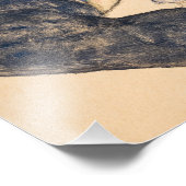 Zittende Vrouw met Gebogen Knie door Egon Schiele Foto Afdruk (Hoek)