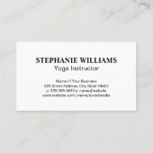 Zittende Yoga-houding | Lotus Visitekaartje (Achterkant)