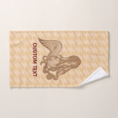 Zittende zeemeermin Beige Bad Handdoek (Handdoek)