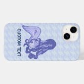 Zittende Zeemeermin Blauw Case-Mate iPhone Case (Achterkant (horizontaal))
