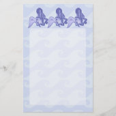 Zittende Zeemeermin Blauw Flyer (Voorkant)