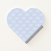 Zittende Zeemeermin Blauw Notitieboek (Achterkant)