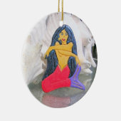 zittende zeemeermin ornament (Rechts)