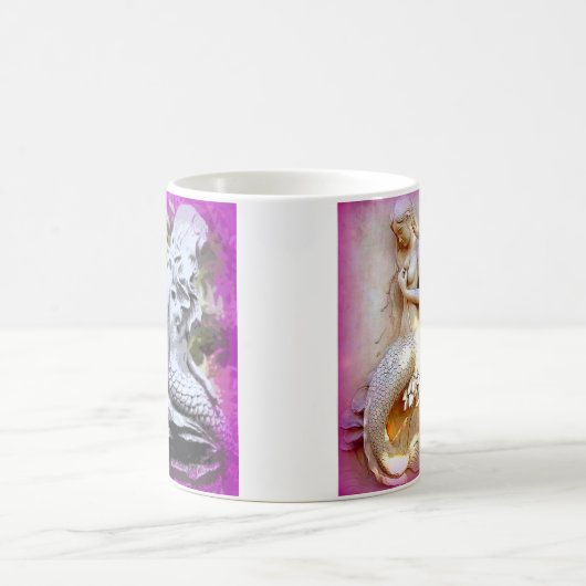 Zittende zeemeerminnen koffie mok (Center)