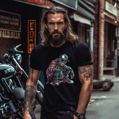 Zittende zwerver-skelet t-shirt