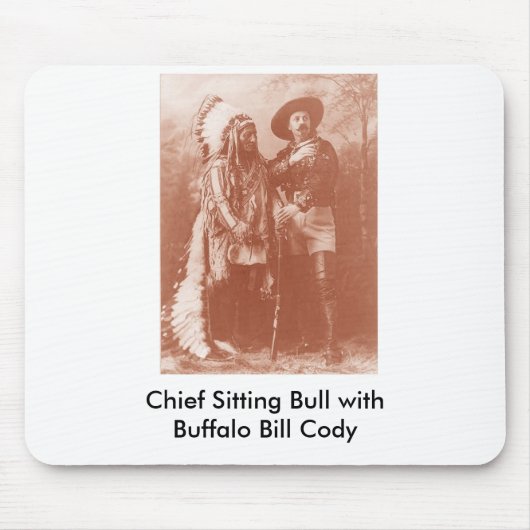 Zittenstier met buffelrekening, Chief Sitting Bull Muismat (Voorkant)