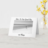 ZITTER OP UW WEDDING DAY LOVE/HAPPINESS KAART (Gele Bloem)