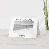 ZITTER OP UW WEDDING DAY LOVE/HAPPINESS KAART (Voorkant)