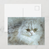 Zitterend  Kat | ABSTRACT | WATERVERF Briefkaart (Voorkant / Achterkant)
