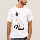 Zitterend  Siamese kat T-Shirt (Voorkant)