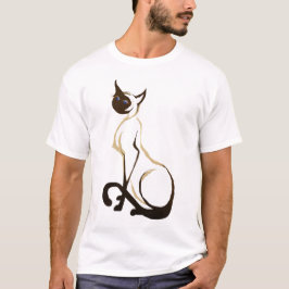 Zitterend  Siamese kat T-Shirt