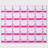 Zitterende Giraffe met Giraffe afdrukken Cadeaupapier (Vlak)