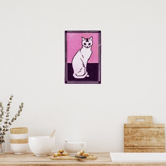 Zitterende kat: Julie de Graag Poster (Keuken)