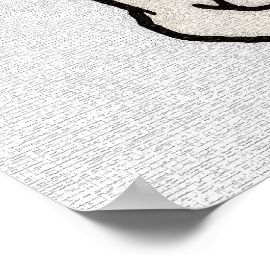 Zitterende kat: Julie de Graag Poster (Hoek)