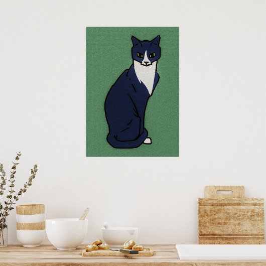 Zitterende kat: Julie de Graag Poster (Keuken)