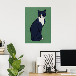 Zitterende kat: Julie de Graag Poster