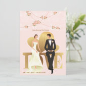 Zitterende  uitnodiging (Staand voorkant)