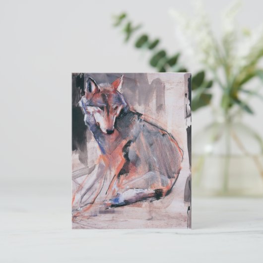 Zitting Wolf 2000 Briefkaart (Staand voorkant)