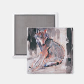 Zitting Wolf 2000 Magneet (Voorkant / Achterkant)
