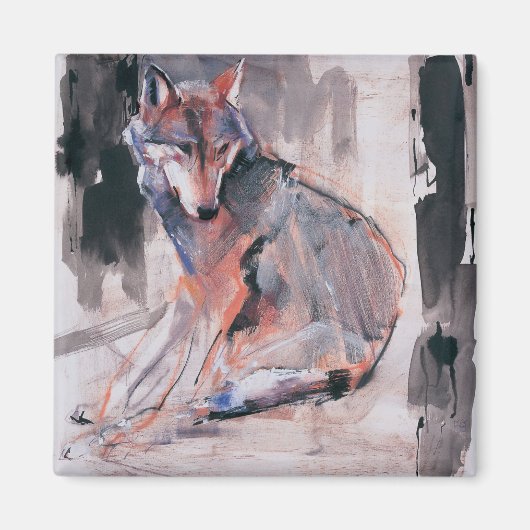 Zitting Wolf 2000 Magneet (Voorkant)